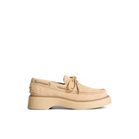 Bayside Boat Shoe - Slight pitch instead of fully flat platform for added comfort and wearability - Boat Shoes