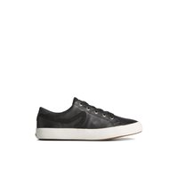 Sandy Leather Sneaker - Flat Heel - Vulcanized Tennis Sneaker