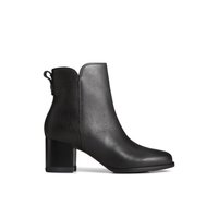 Seaport Heel Leather Boot - Block Heel - Ankle Booties