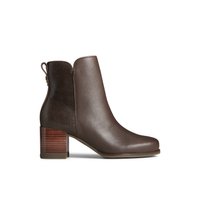 Seaport Heel Leather Boot - Block Heel - Ankle Booties