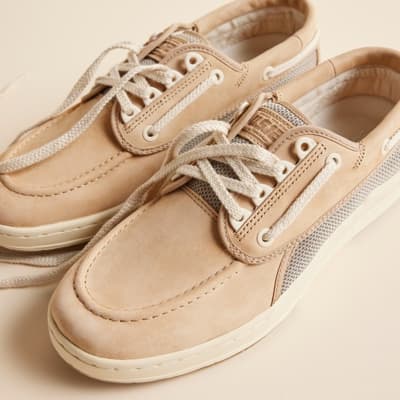 US12 Boat Shoe  - Flat Heel - Vulcanized Boat Shoe Sneaker